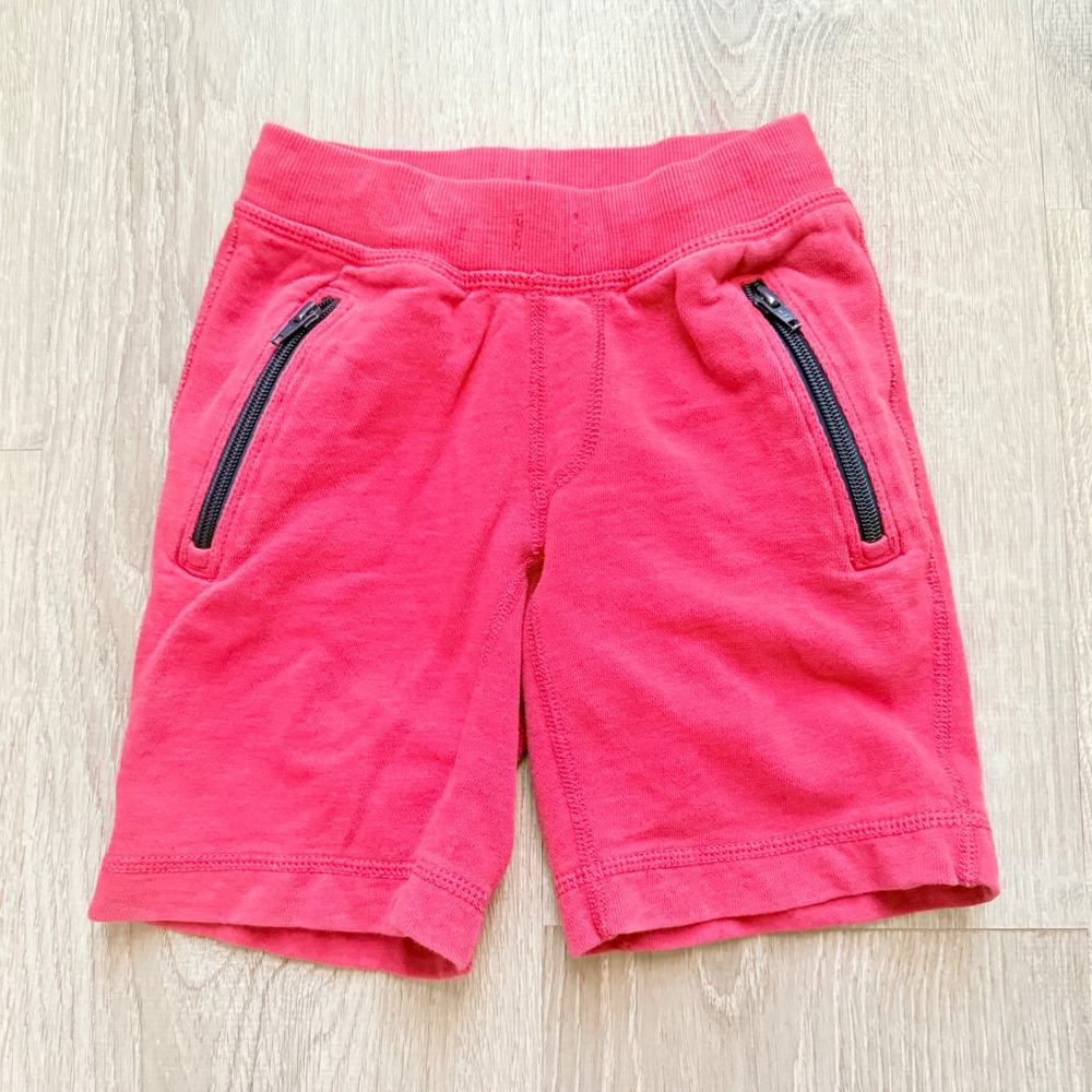 Hanna Andersson Boys Red Cotton French Terry Sweat Shorts Size 110 US 5